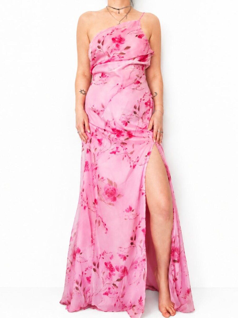 NWT! ASOS Beautiful Blush Floral Maxi Dress Size 14